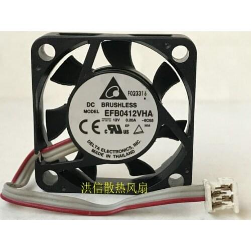 Original delta 4010 efb0412vha DC12V 0.20a 4cm cooling fan
