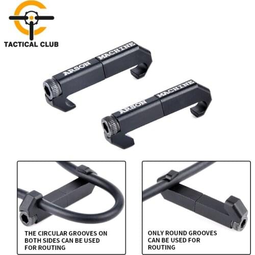WADSN Picatinny WireGuide System Cable Management Arson Machine Introduces CNC Aluminum Anodization Mlok Keymod for M600 PEQ A2