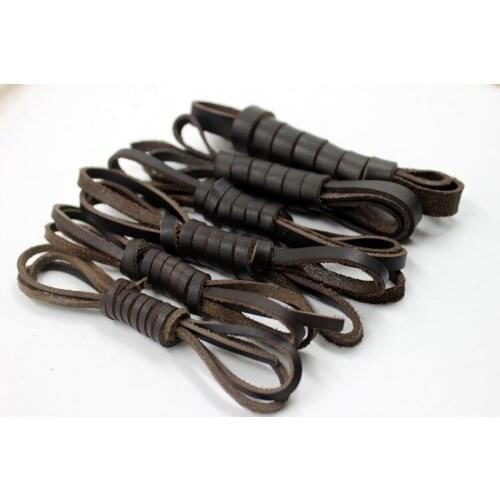 5M Retro Brown Real Genuine Leather Cord Rope String For DIY Necklace Bracelet Jewelry Findings Accessories