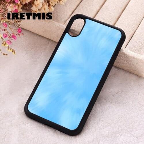 Iretmis 5 5S SE 2020 Phone Cover Case for iPhone 6 6S 7 8 Plus X Xs XR 11 12 Mini Pro Max Silicone Blue Tie Dye