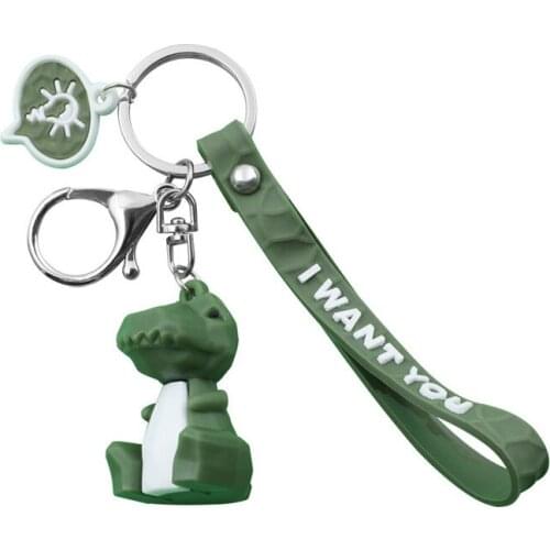 Cute Dinosaur Keychain Women Men Hot Fashion Kawaii Cartoon Animal Jewelry Pendant Key Holder Lovely Gifts For Bag Car Accessory