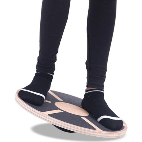 Exercise Twist Board Wooden Balance Board Home Gym Equipment Wobble Rotation Waist Twisting Sport Fitness Disc Plate Non-skid