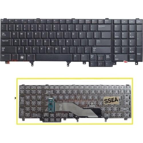 SSEA New laptop US Keyboard For DELL E6520 E5530 E6530 E5520 M4600 M6600 M4700 M6700 laptop Keyboard free shipping