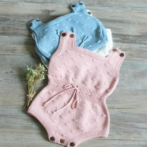 Knitted Newborn Baby Romper Spring Infant Toddler Romper Cute Newborn Baby Boys Girls Clothes Jumpsuit Overalls For Kids Outfits