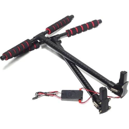 Carbon Fiber T-Shape High Electronic Landing Gear Skid for RC FPV Quadcopter Multicopter Hexacopter S500 S550 F550 Quick 16%OFF