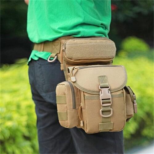 Military Tactical Drop Leg Bag Tool Fanny Thigh Pack Hunting Bag Waist Pack Motorcycle Riding Men Military Waist Packs