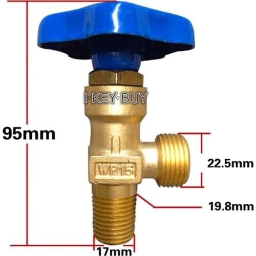 WP-15 Small Argon Cylinder Valve Bottle Head Assembly Cylinder Valve Head Small Teeth And Big Teeth Style