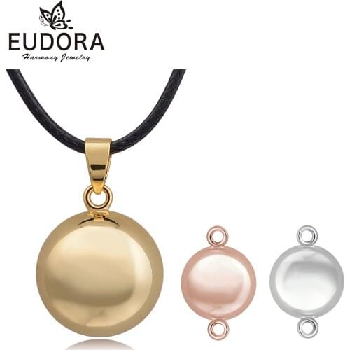 Eudora 20mm Harmony Bola Ball Pendant Necklace 14mm baby bracelet Mexcian Bola Pregnancy Bola Necklace for Mom baby
