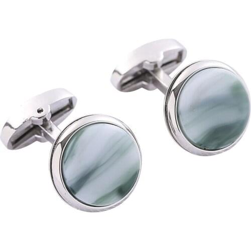 French Shirts Cufflinks High-end Mens Unisex Daily Business Banquet Wedding Fashion Round Paint Cuff Links Gifts