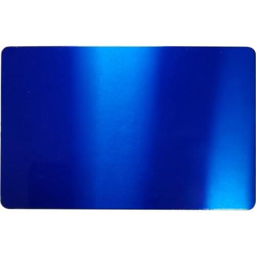 0.8mm Thicken 100pcs/Set Black/Dark Blue 86x54mm Laser Engraving DIY Special Text Blank Aluminum Metal Material Business Cards