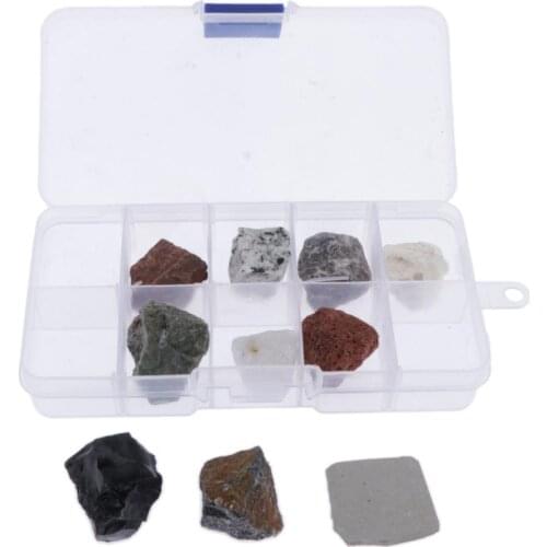 10 Pieces Rock Mineral Stone Collection Educational Geology Science