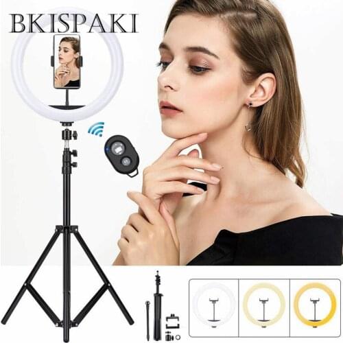 12inch Photography LED Selfie Ring Light 30cm Dimmable Camera Phone Ring Lamp With Stand Tripods For Makeup Video Live Studio