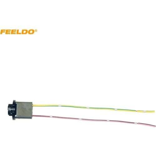 FEELDO 2Pcs Auto T10 194 Wedge LED Bulbs Base Holder Adapter For Car Lamp Dash Light Socket Wire Realy Harness