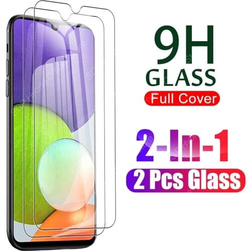 2Pcs Tempered Glass For Samsung A22 A20 A20e A20s A21 A21s Screen Protector Galaxy M21s M21 2021 A 22 5G 20 21 S Protective Film