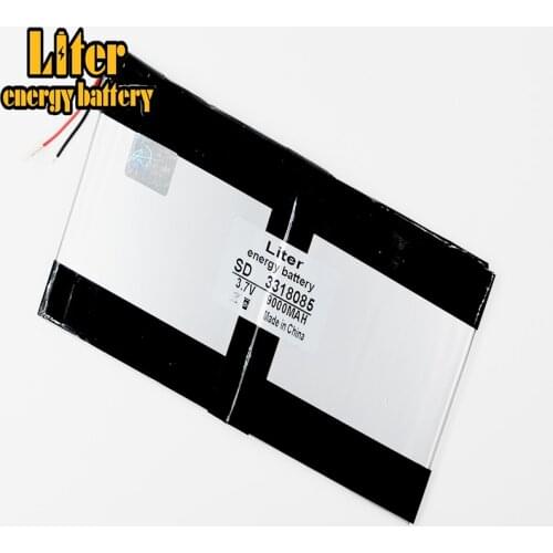 3.7V 9000mAH SD 3318085 (polymer lithium ion / Li-ion battery) for tablet pc,MOBILE POWER BANK;GPS,cell phone,speaker