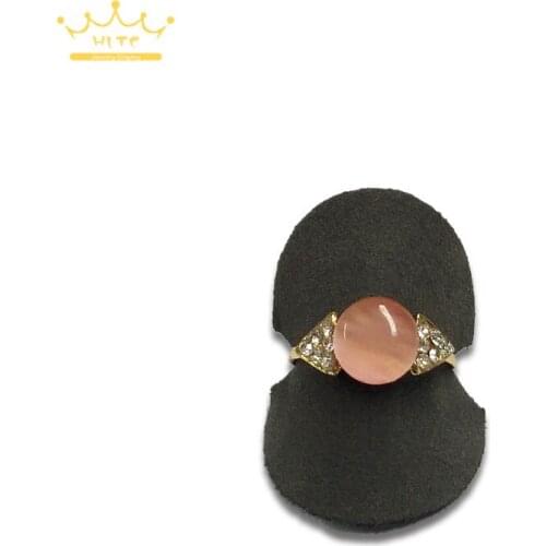 Free Shipping Jewelry Leather Sheep skin 25pcs/lot Ring Rack Earring Holder Show Stand For Rings Display Organize Cases