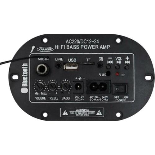12V/24V/220V Bluetooth Audio Module Digital Amplifier Board USB Subwoofer Speaker Stereo Music Module 1 Set Audio Receiver Board