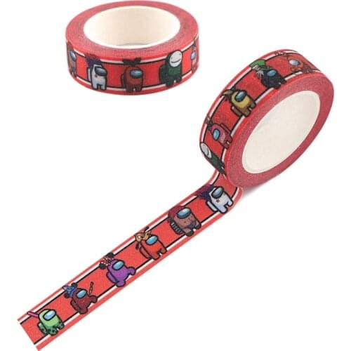 LX421 Game Robot Masking Tape Decorative Adhesive Tape Sticker Scrapbooking Diary Planner Stationery