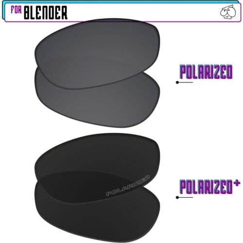 EZReplace Polarized Replacement Lenses for - Oakley Blender Sunglasses - BlackP Plus-BlackIRP