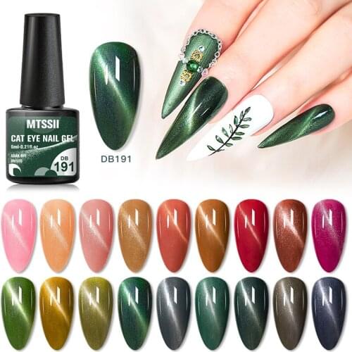 Mtssii 6ml 5D Cat Eye Gel Nail Polish Gel Hybrid Varnishes Crystal UV LED Polish For Manicure Semi Permanent Nails Art Design
