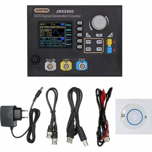 Signal Generator Digital Control Dual-channel DDS Function Arbitrary Signal Generator Frequency Meter 60MHz 266MSa/s