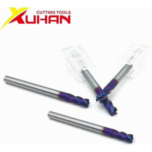 HRC65 Caibide end mill 4flutes Φ4.0*50 Alloy Coating Tungsten Steel Endmills high hardness cutting tool cnc milling cutter