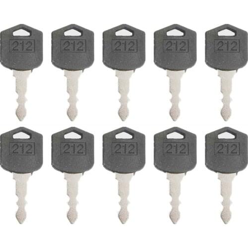 10pc Key Fits for Doosan for Daewoo Forklift Skid Steer 212 D554212