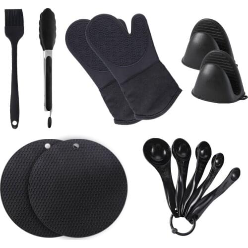 Kitchen Anti-scalding Combination Set Stainless Steel Anti-scalding Clip Anti-scalding Pliers Anti-scalding Gloves Kitchen Tools