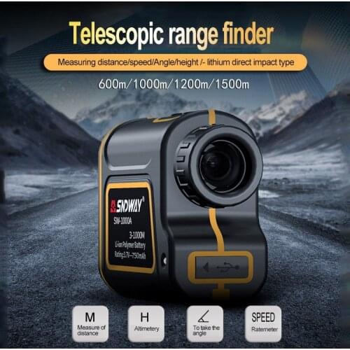 3-1000m Golf Laser Range Finder Golf Distance Rangefinder Outdoor Sports SW-1000A Standard Version