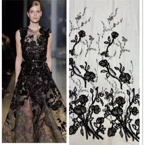 Model fashion design 4BZL-20.42504 African French Lace Fabric with good Quality african Tulle Lace Fabricfor bridal dress