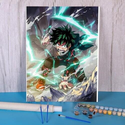Cartoon Anime Painting By Numbers Kit Oil Paints 40*50 Paiting By Numbers Loft Wall Picture For Children Handicraft Handiwork
