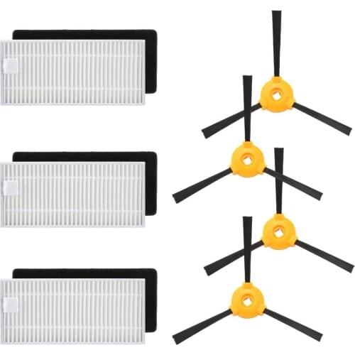Vacuum Cleaner Foam Filters Side Brush Kits For Ecovacs Deebot N79 N79S Robotic Vacuum Cleaner Replacement Spare Parts