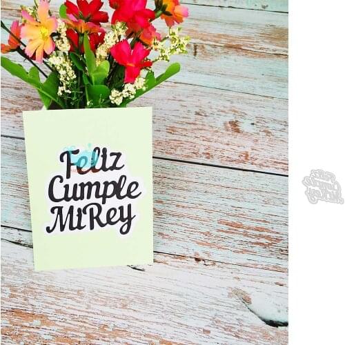 New Spainish Words Metal Cutting Dies Scrapbooking Stencils for Album Paper DIY Gift Cards Decoration Embossing Dies New 2020