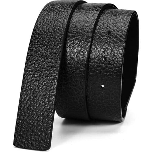 Fashion mens belts casual leather belts for men high quality no buckle stretch belt men genuine leather belt without buckle 6092