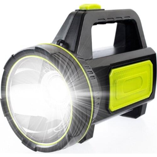 Handheld LED Searchlight Spotlight USB Rechargeable Flashlight Torch Work Light For Outdoor Camping Lighting Supplies