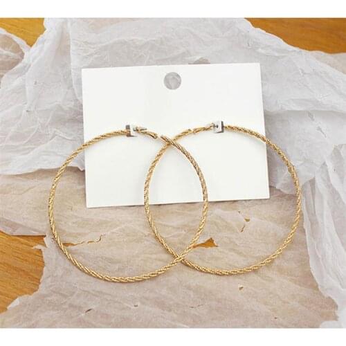 1 Pair Hoop Earrings Fashion Alloy Creative Spiral Huggie Earrings Jewelry Earrings