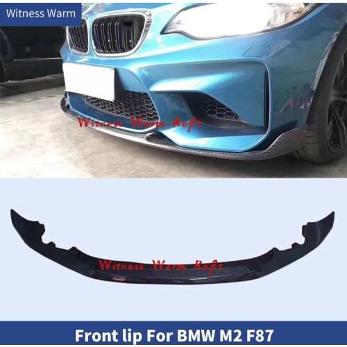 Carbon Fiber/FRP Front Bumper Lip Chin Spoiler for BMW F87 M2/M2C Car body kit Only 2016-2020