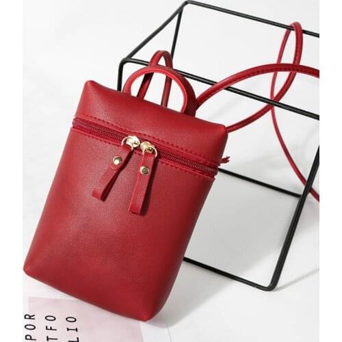 Womens Hand Bag 2020 Korean Crossbody Shoulder Bags Fashion Leisure Phone Bag Solid Color Small Square Clutch Bag