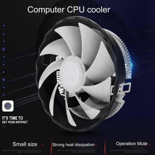 775/AM4/115X Universal Dazzling RGB Light CPU Radiator Colorful Mute Cooling Fan for PC Computer