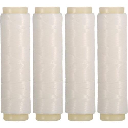 200M 4Pcs High Tensile Elastic Polyester Bait Spool Fishing Thread Line Sea Fishing Bait Lure Line Bait Saver Accessories