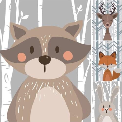 5D DIY Diamond Painting Catoon Animal Full Square/Round Diamond Embroidery Rhinestone Picture Mosaic Art Home Decoration Gift