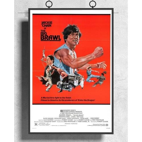 L062 THE BIG BRAWL Movie Jackie Chan Kung-Fu Silk Fabric Poster Art Decor Indoor Painting Gift