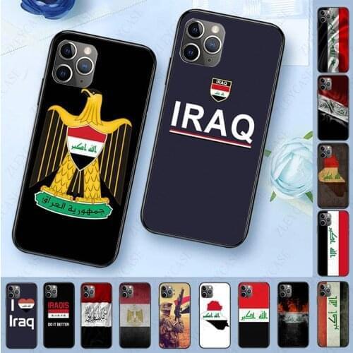 Iraq Flag transparent soft tpu phone case For iphone 11pro 12pro max X XS 5s 6splus 7 8plus SE 12mini xr xsmax Mobile Cases