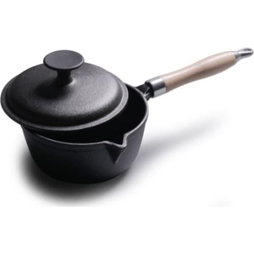 15cm Cast Iron Milk Pot Baby Infant Food Supplement Soup Pot Noodle Soup Pot Hot Pot Pasta Pots