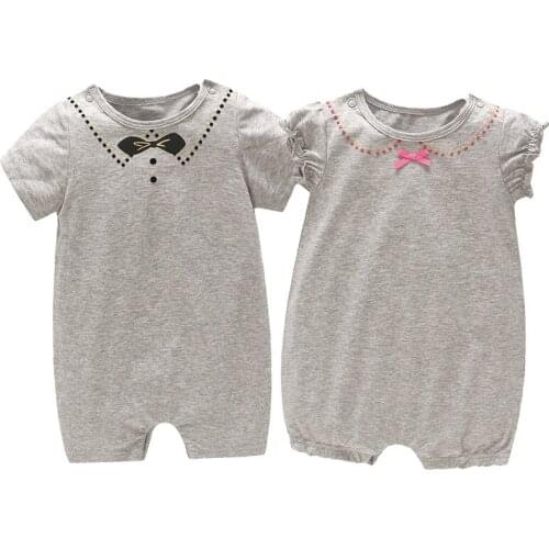 Childrens clothing newborn clothes summer new baby romper baby thin short-sleeved one-piece romper