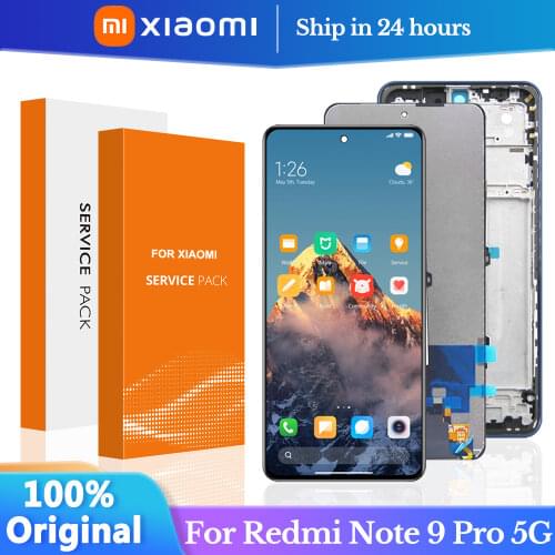 Original 6.67'' For Xiaomi Redmi Note 9 pro 5G Display Touch Screen Assembly for redmi note 9pro lcd Display M2007J17C LCD