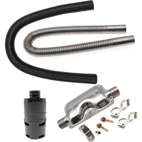 Diesel Parking Heater For Webasto Eberspacher 24mm Exhaust Silencer + 25mm Filter + 2 Pipe Air Diesel Duct Heater Accessory