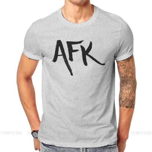 League of Legends LOL Competitive Games Crewneck TShirts AFK Print Mens T Shirt Funny Clothing 6XL