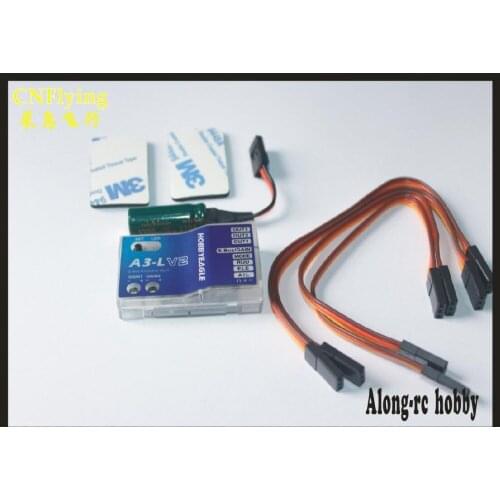 FREE SHIPP Hobby eagle A3-L V2 for Fixed-wing 3D AVCS/Gyro Off/V-tail/Delta-wing RC Flight Controller Stabilizer System 3-axle