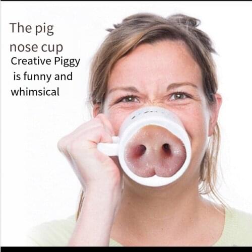 Creative Funny Pig Nose Ceramic Mug Coffee Cup Milk Tea Office Cup Drink Tableware Best Birthday Gift